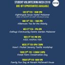 Student Volunteering Week 2018